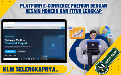 Platform E-Commerce Premium dengan Desain Modern dan Fitur Lengkap